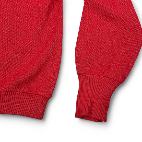 Vintage Robert Bruce Sweater Adult MEDIUM Red Cardigan Orlon Par 70 Golf 70s - Picture 6 of 8